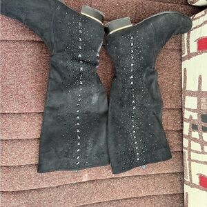 Black Studded Women's Boots